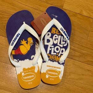 Unisex Havaianas Simpsons Flip Flop NWT Men’s Size 8, Women’s Size 9-10